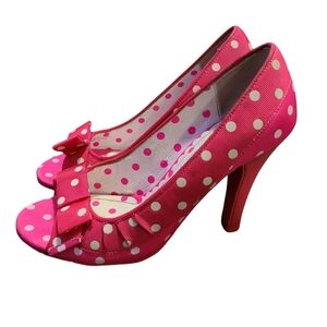 BETSEYVILLE hot pink pin-up heels 7